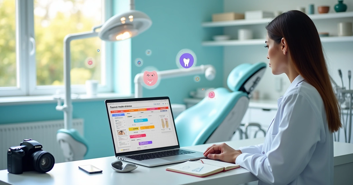 Dentista planeja séries de conteúdo para redes sociais no consultório 