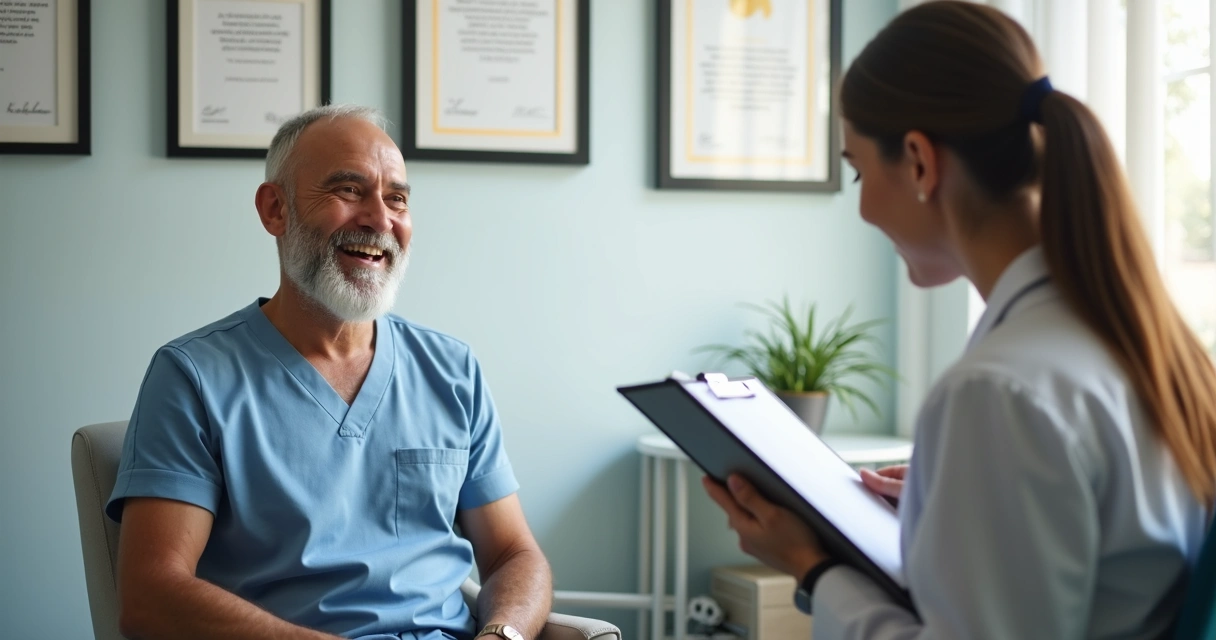 Paciente dando depoimento após cirurgia plástica bem-sucedida. 