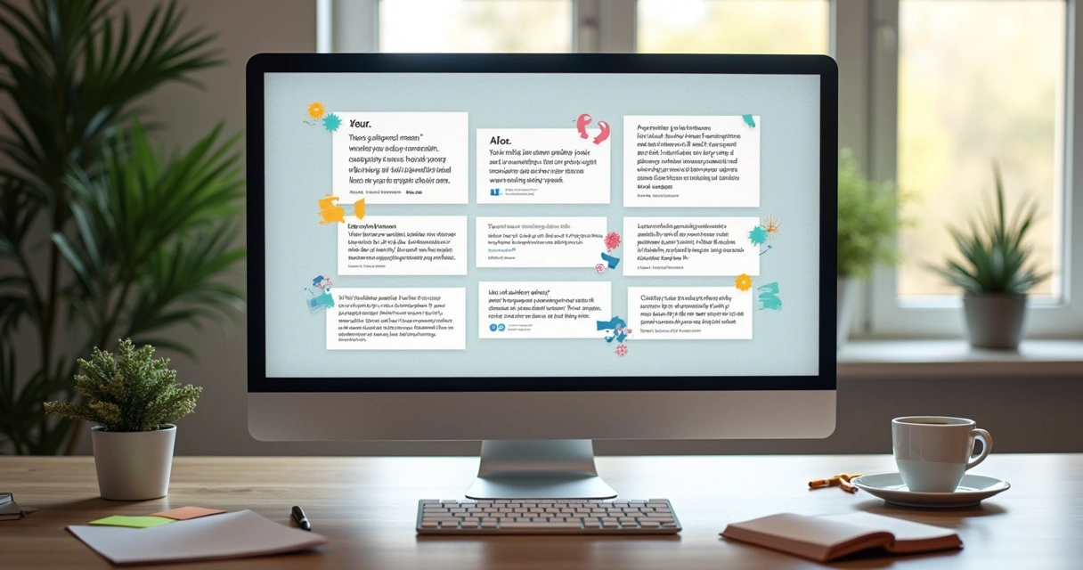 Tela de computador exibindo depoimentos de mentorados satisfeitos 