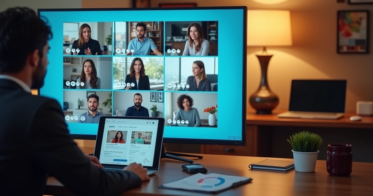 Painel com depoimentos de clientes em vídeos curtos 