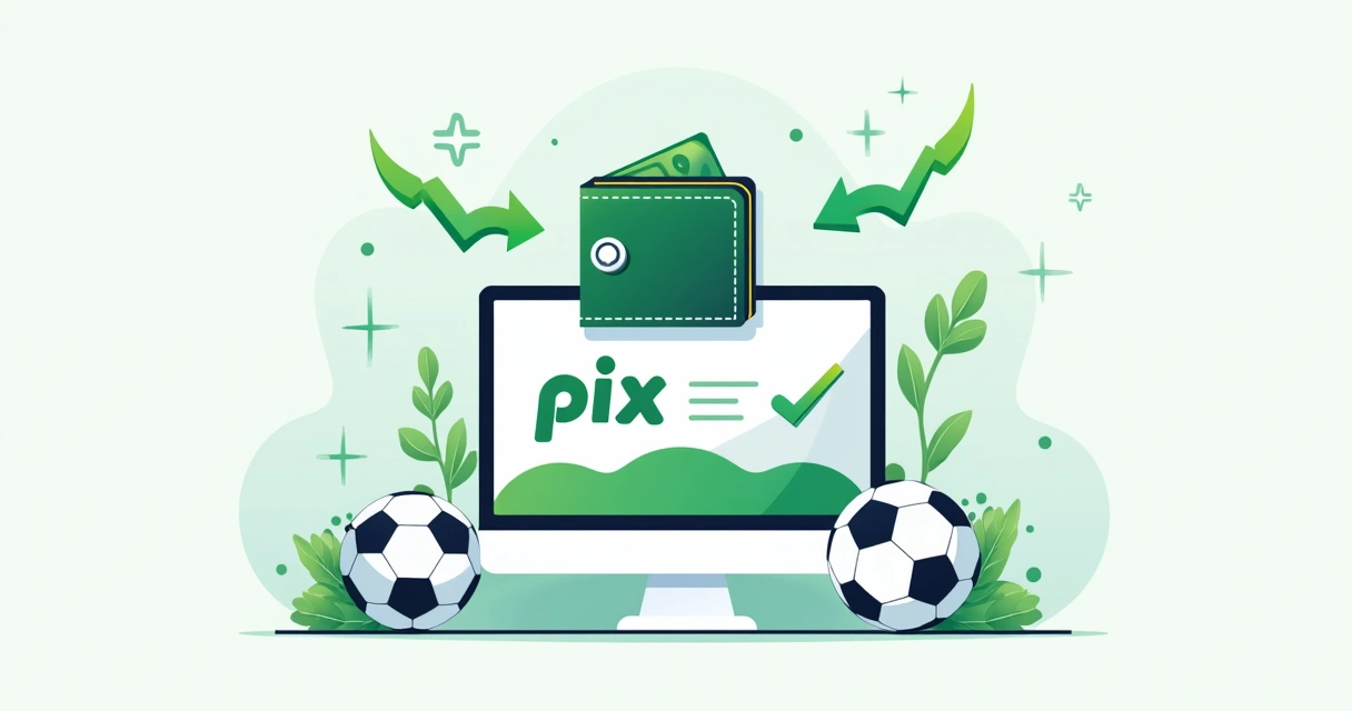 Transferência de dinheiro via Pix em site de apostas 