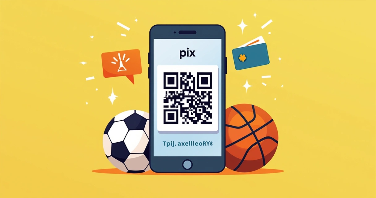 Celular mostrando QR Code do Betano para depósito via Pix 