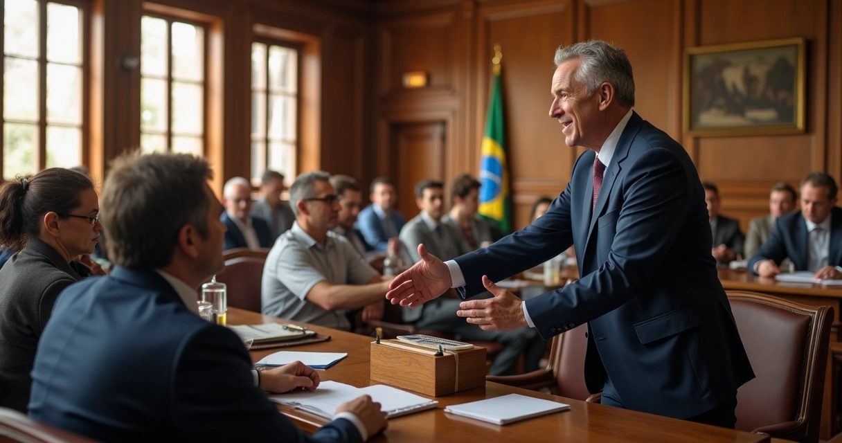 Deputado conversando com cidadãos em assembleia no Paraná
