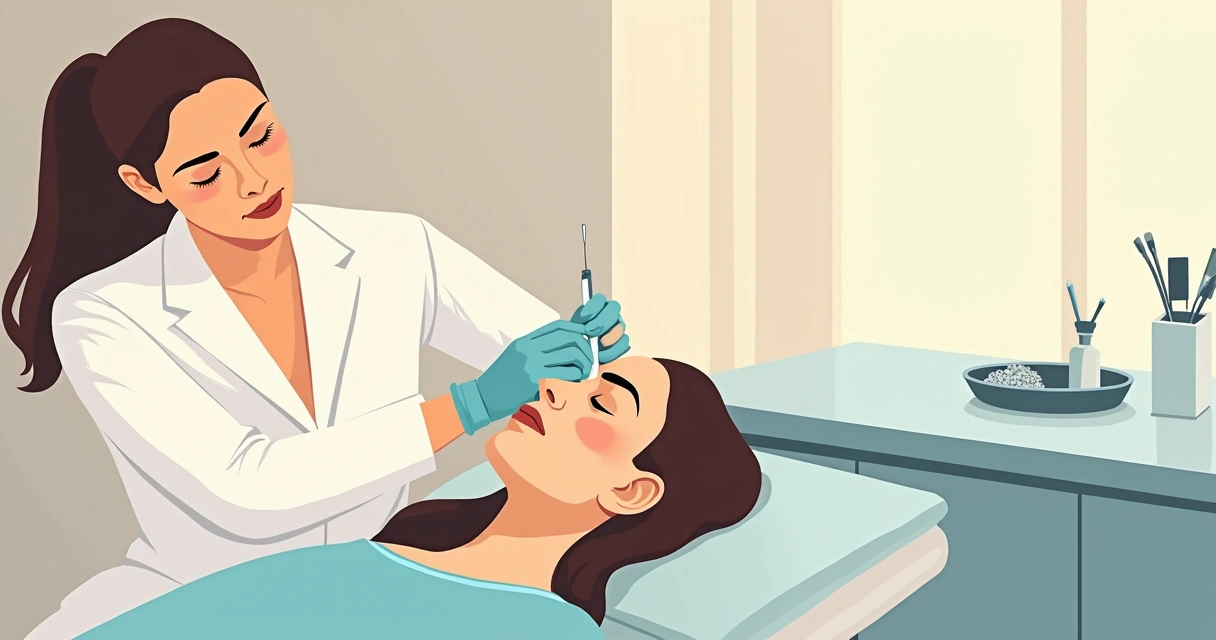 Profissional realizando dermaplaning em paciente em maca de estética.