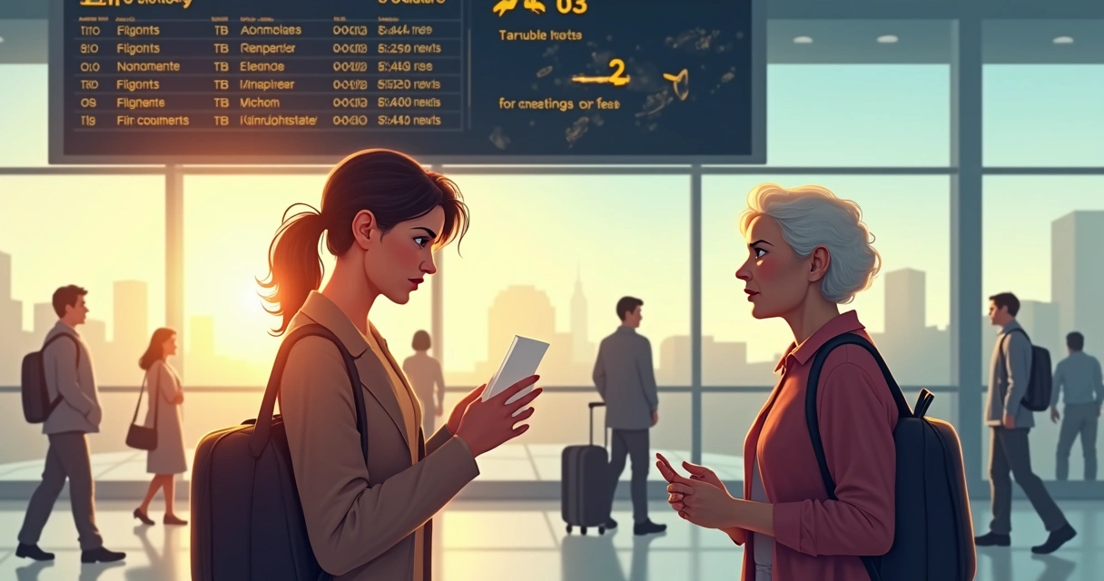 Desafio de viagem e superação no aeroporto 