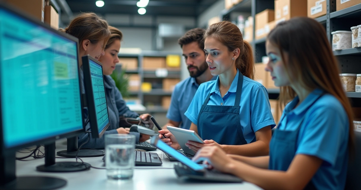 Equipe tentando integrar estoque e pedidos de canais físicos e digitais 