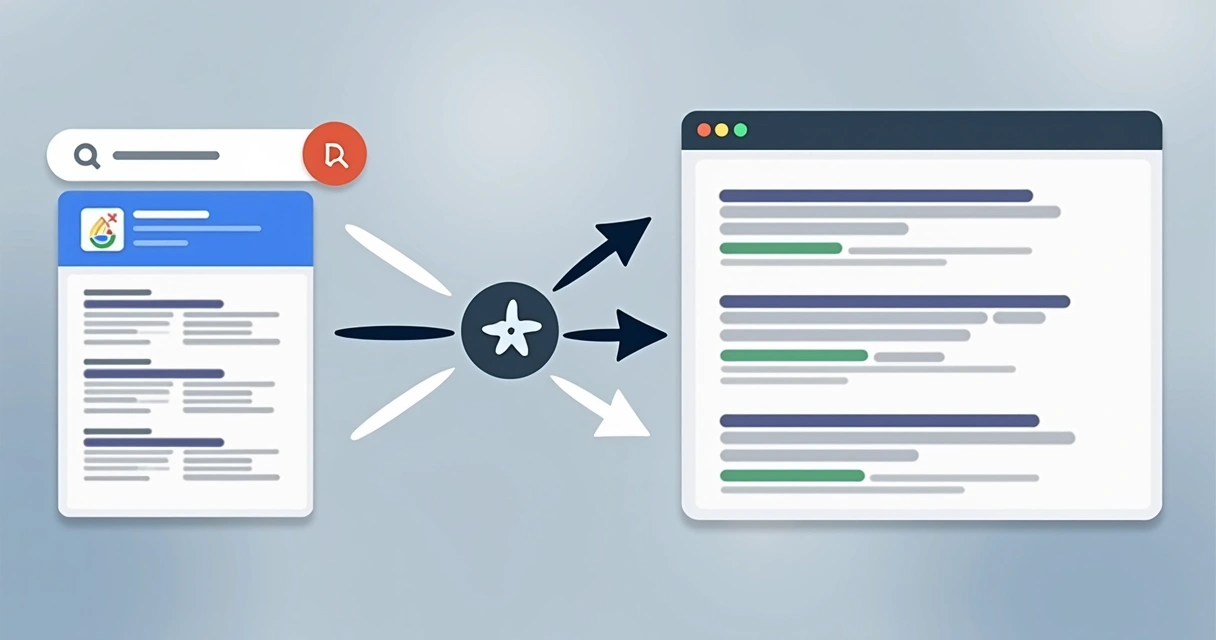 Fluxo desalinhado entre palavra-chave, anúncio e landing page no Google Ads 
