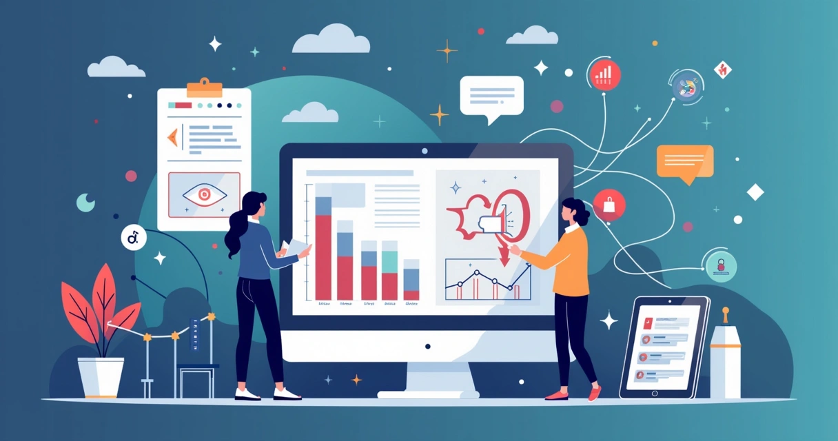 Ilustra visitante sendo identificado em site B2B 