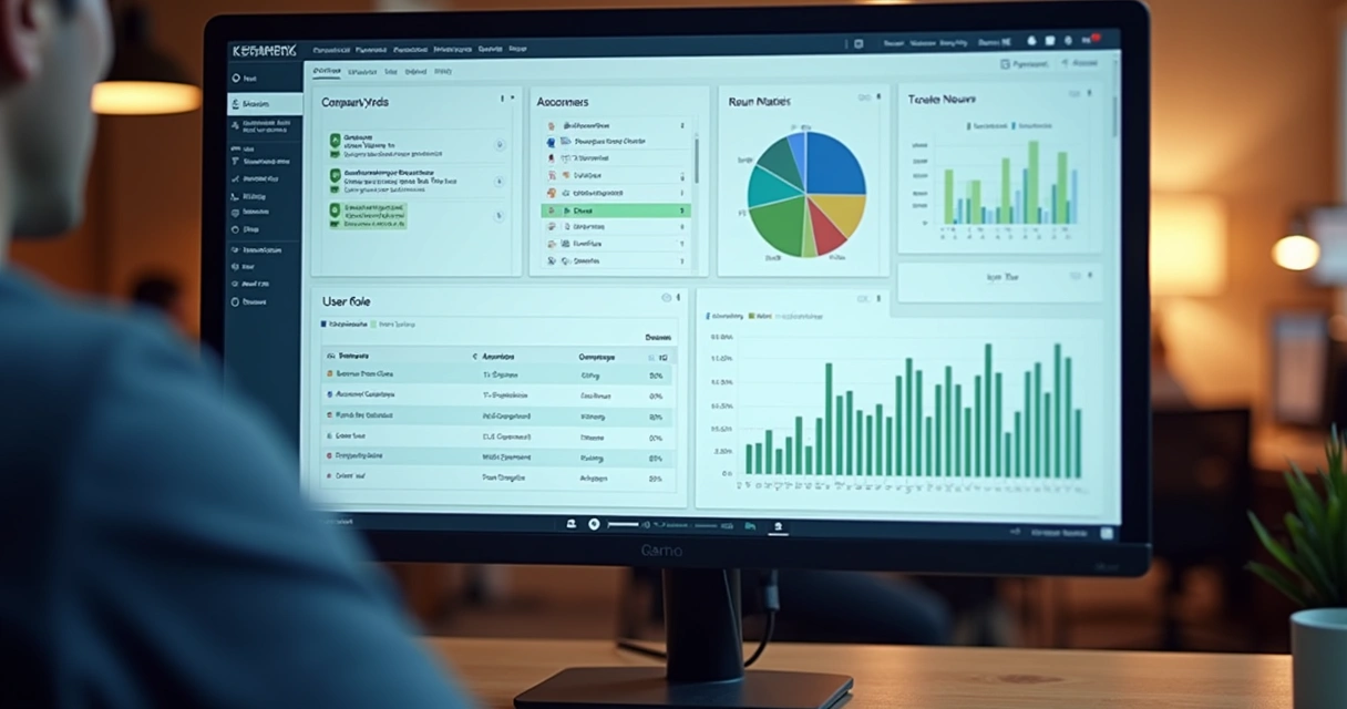 Dashboard mostrando visitantes anônimos convertidos em empresas identificadas 