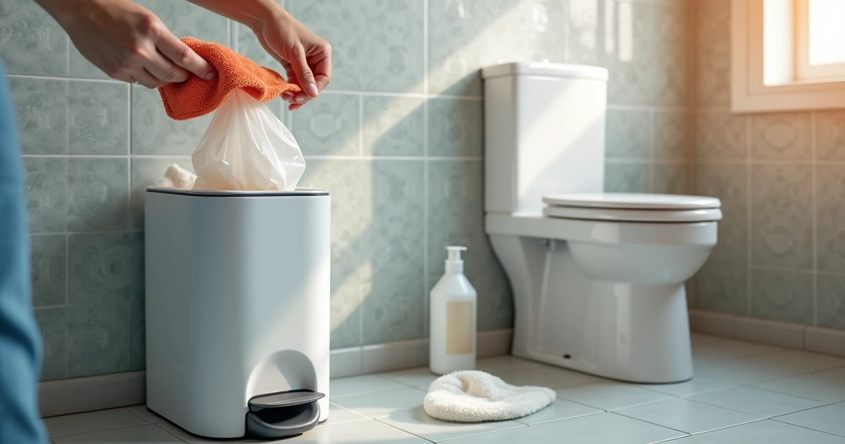 Como descartar panos de limpeza usados sem entupir canos