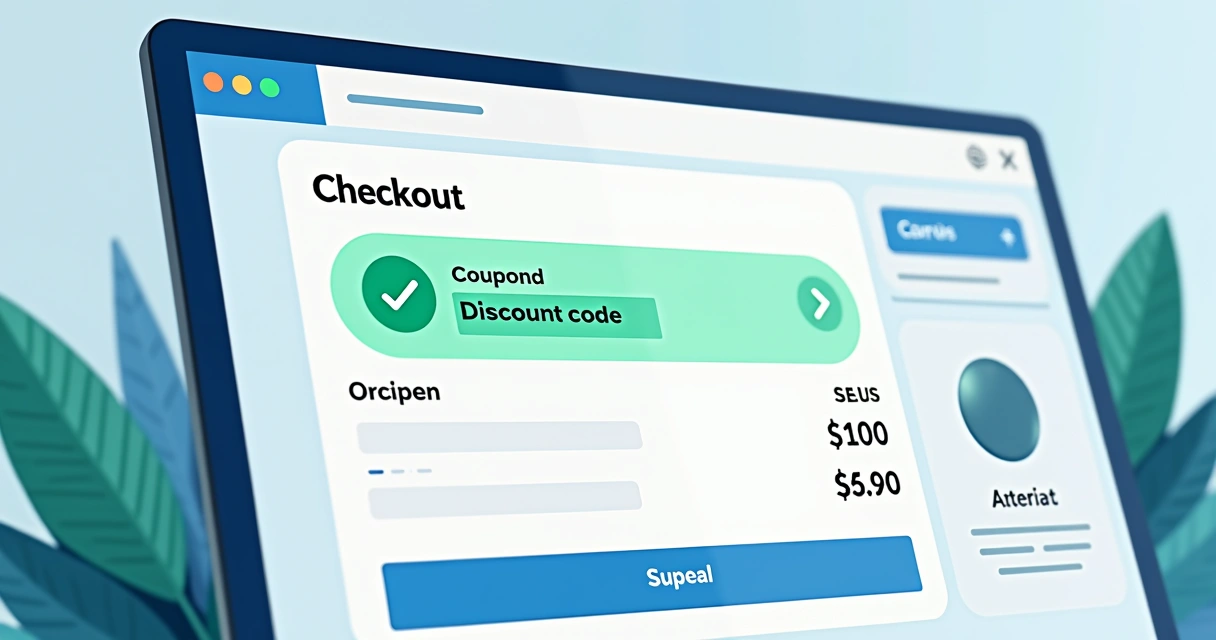 Abandono de carrinho: 10 soluções práticas para e-commerce 2 Cupom de desconto na tela de checkout