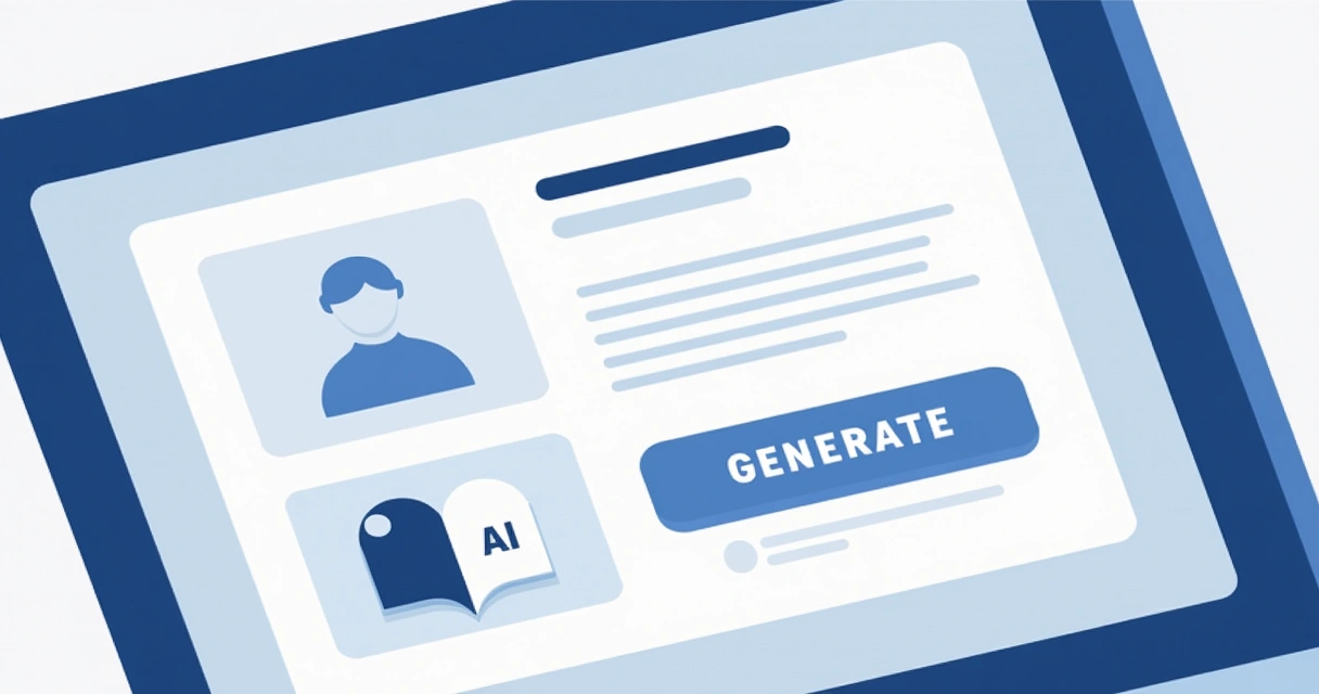 Tela mostrando geração automática de descrição de produto 