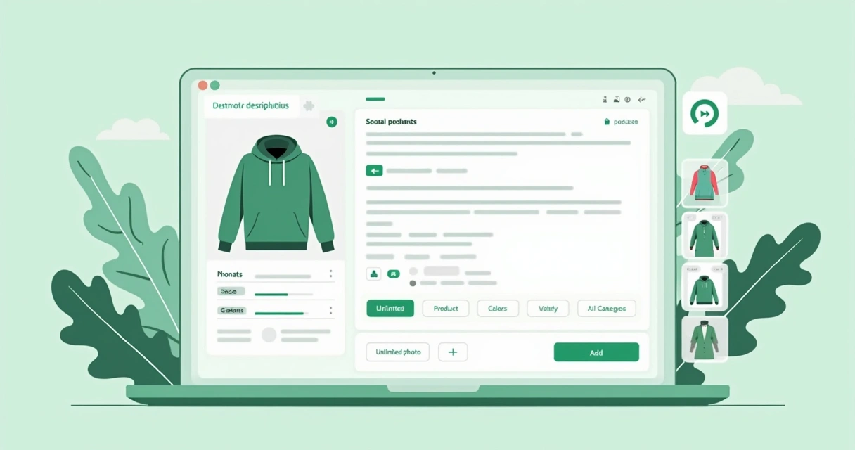 Editor de descrição de produto em loja virtual com inteligência artificial 