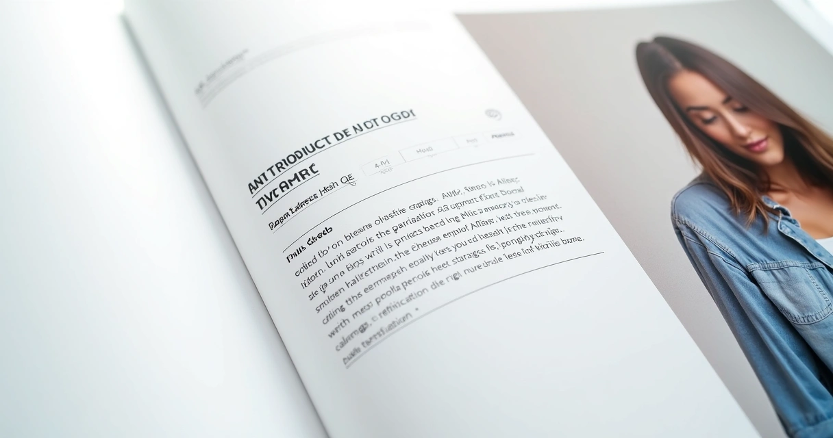 Exemplo de descrição automatizada de produto por IA em catálogo digital 