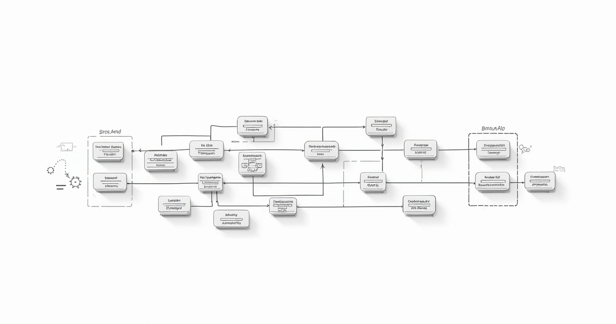Desenho técnico de arquitetura de software integrado