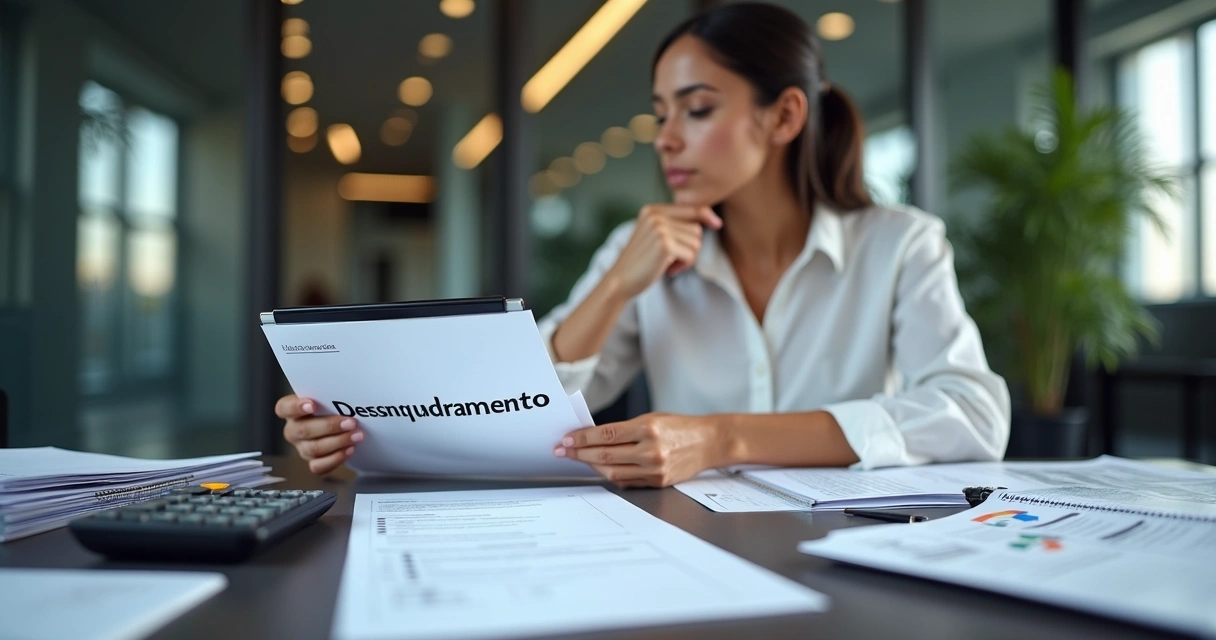 Empreendedora analisando documentos para migração de MEI para microempresa 