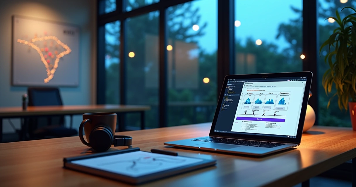 Desenvolvedor integra API NFS-e nacional em código no notebook 