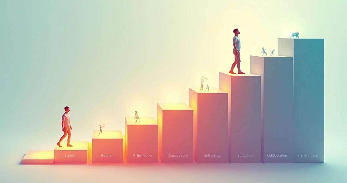 Representação visual de diferentes níveis de desenvolvimento humano 