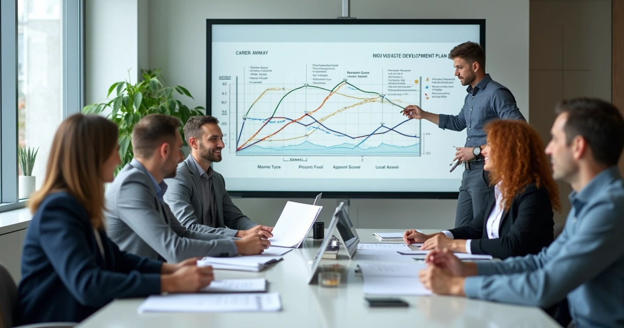 Equipe de RH desenvolvendo PDIs para diferentes perfis de profissionais