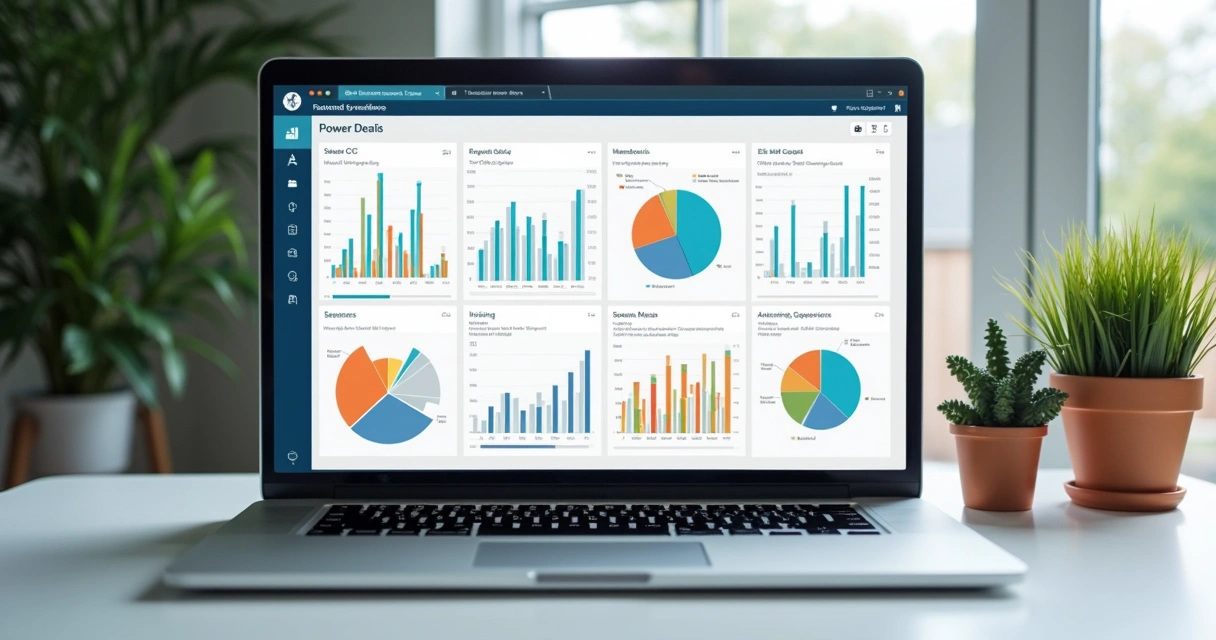 Dashboard customizado com cores, logo e layout empresarial 