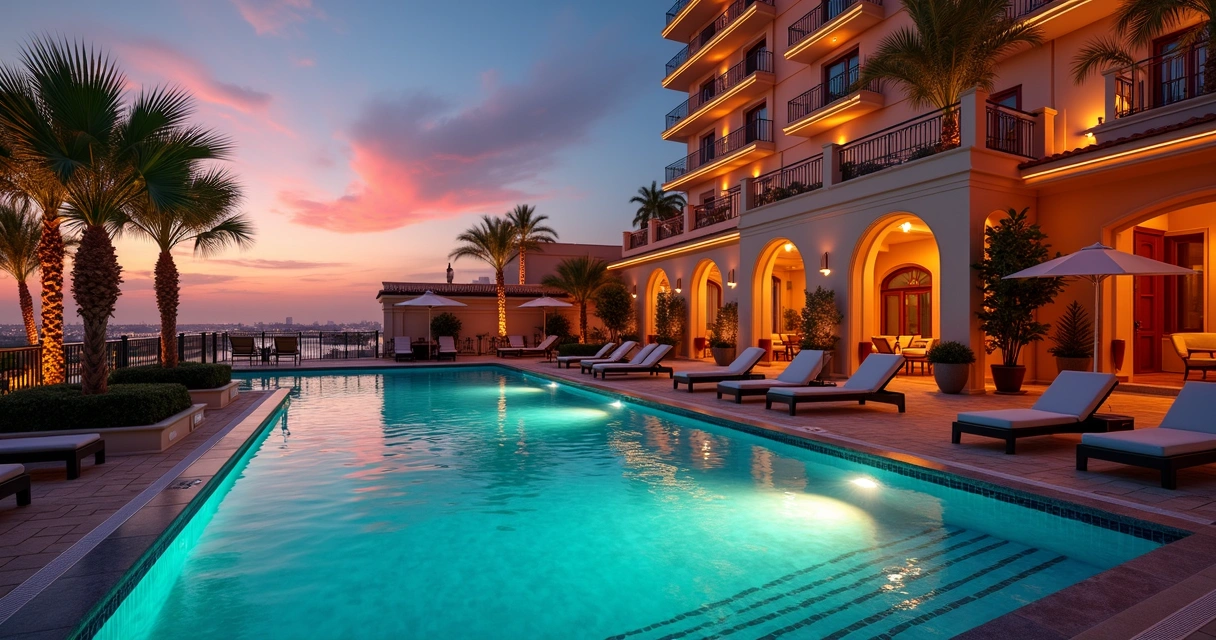 Piscina vermelha do Faena em Buenos Aires com design moderno 