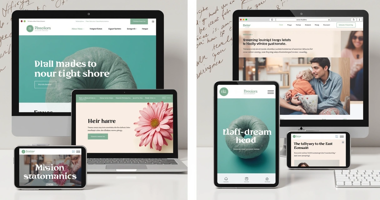 Layout de website alinhado à identidade visual da empresa