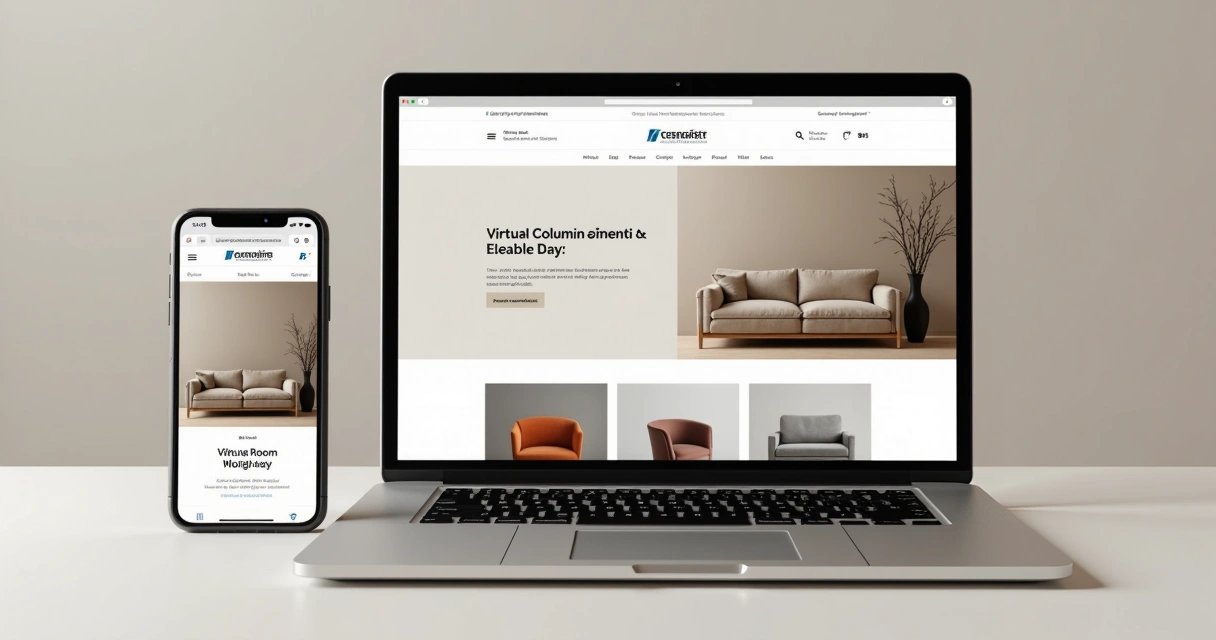 Design moderno loja móveis online 
