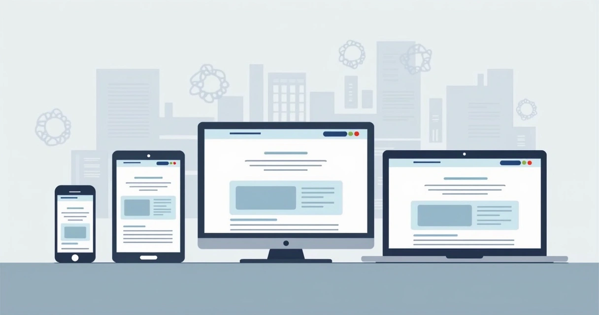 Exemplo de landing page sendo exibida em dispositivos diferentes 