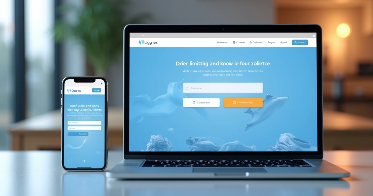 Landing page adaptada para mobile e desktop 