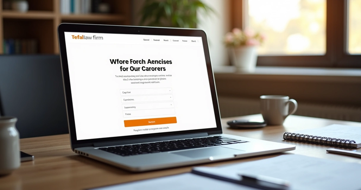 Exemplo de página de captação de leads simples para advogados