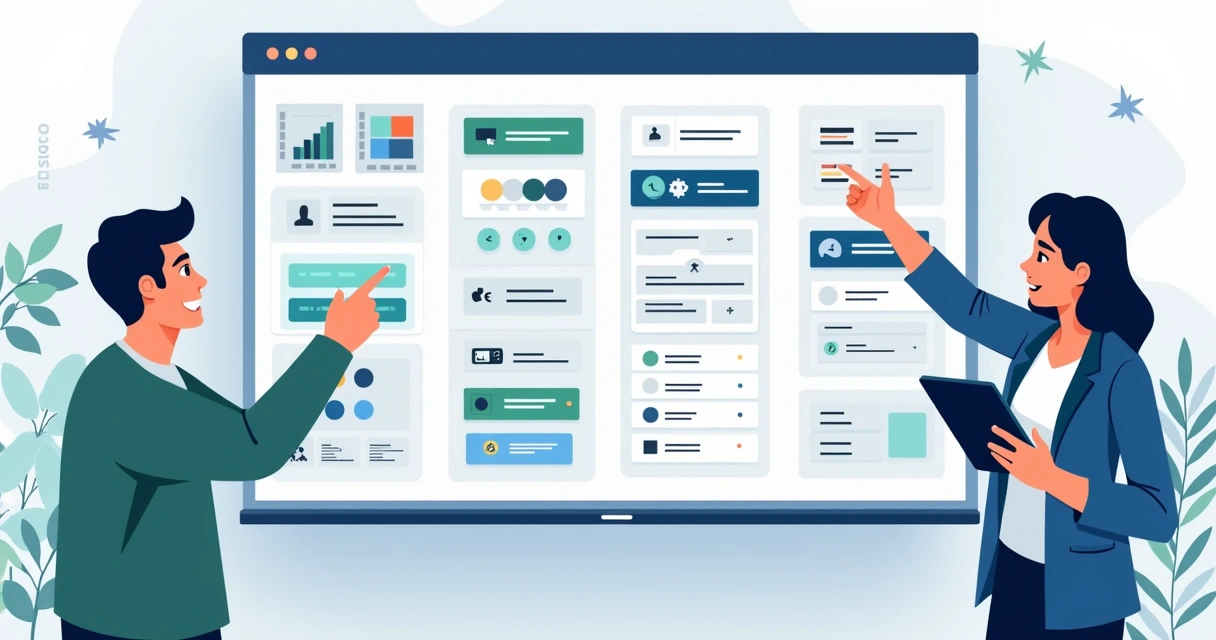 Sistema de design com componentes acessíveis para SaaS 