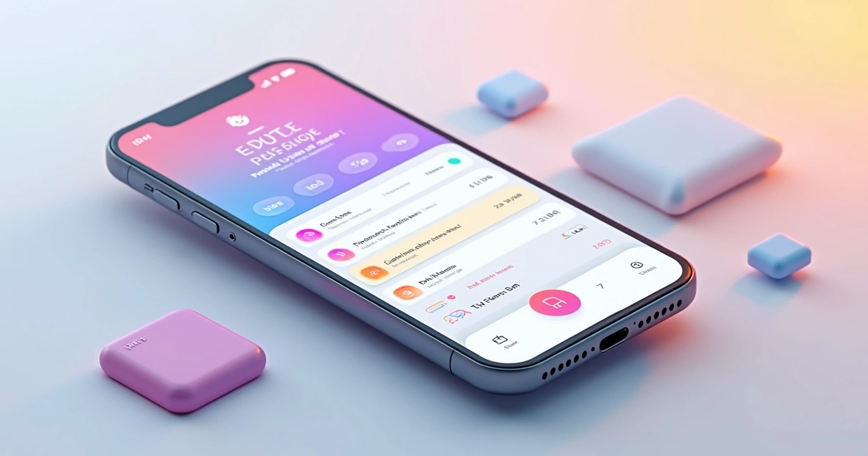Interface de aplicativo mobile padronizada mostrando menus e botões iguais