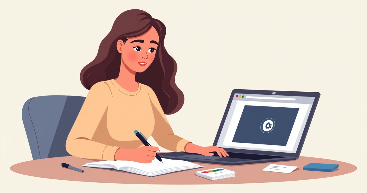 Designer mulher desenhando cartão de visitas com logotipo e paleta de cores 