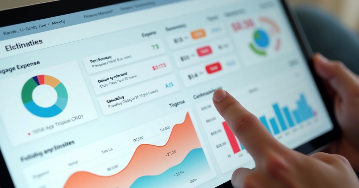 Tela de aplicativo mostrando despesas recorrentes destacadas 