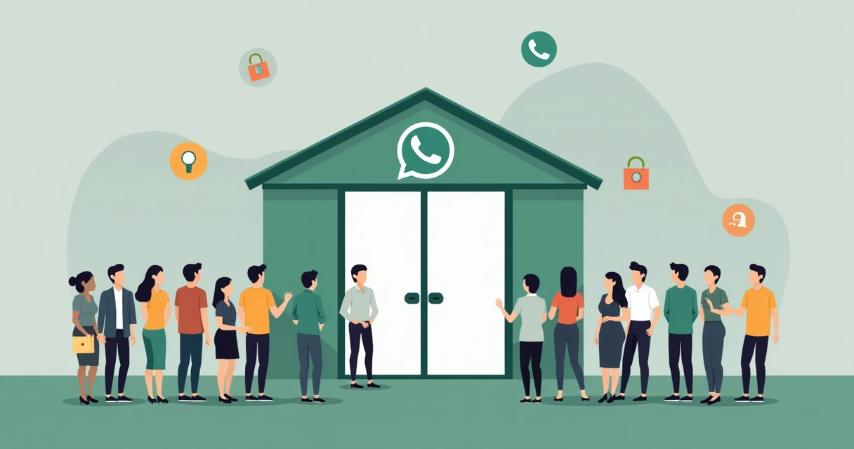 Barreiras de acesso e privacidade em comunidade no WhatsApp 
