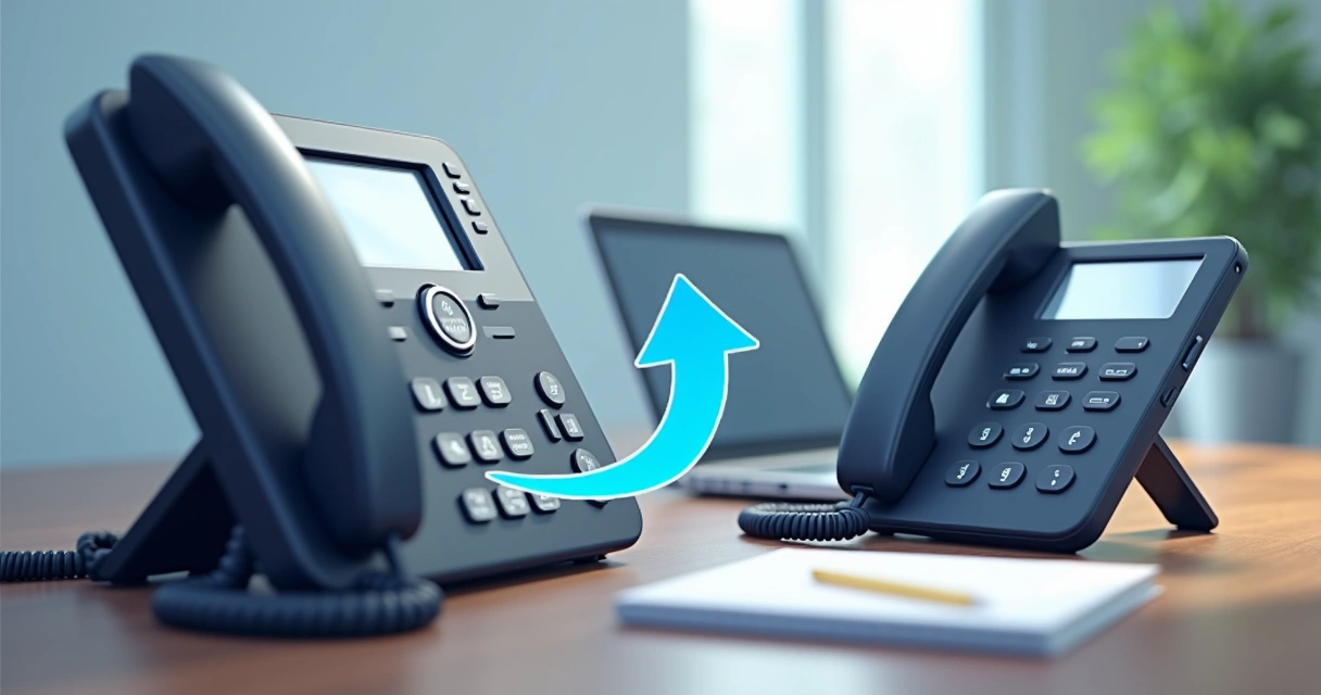 Chamada de telefone sendo redirecionada do fixo para o celular 