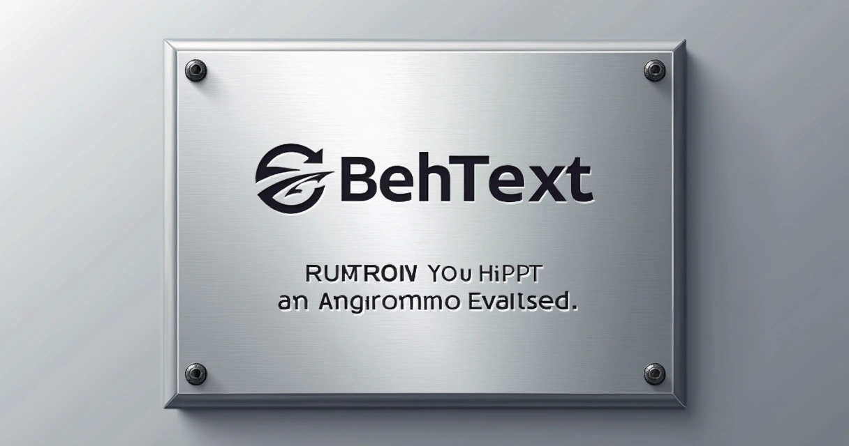 Placa personalizada de prata com logotipo e frase corporativa gravada 