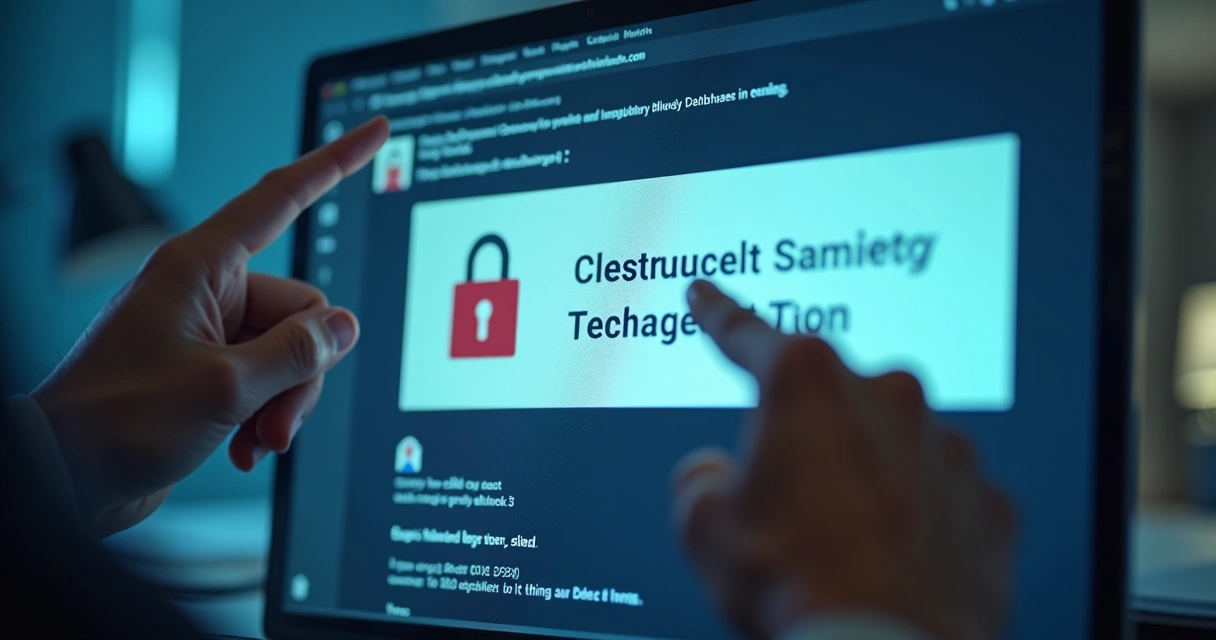 Detalhe tela mostrando análise de e-mail de phishing 