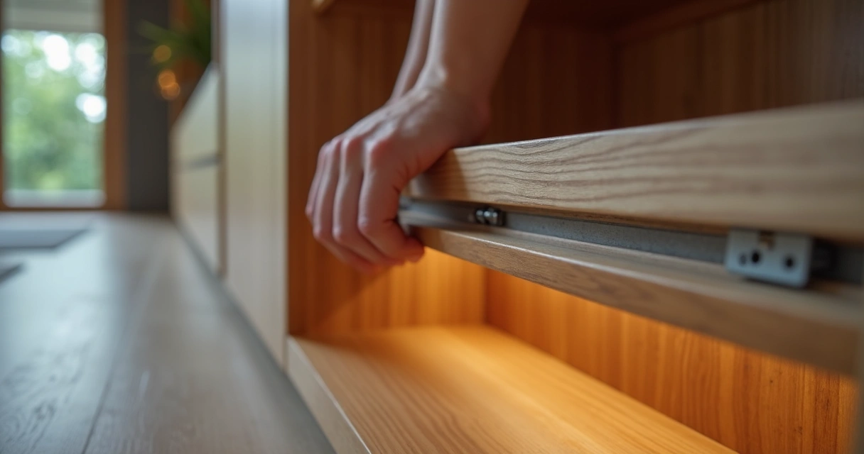 Detalhes construtivos modernos em apartamento 