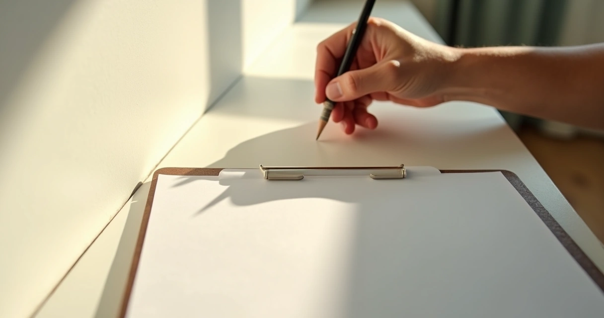 Mão checando acabamento de parede durante vistoria de imóvel 