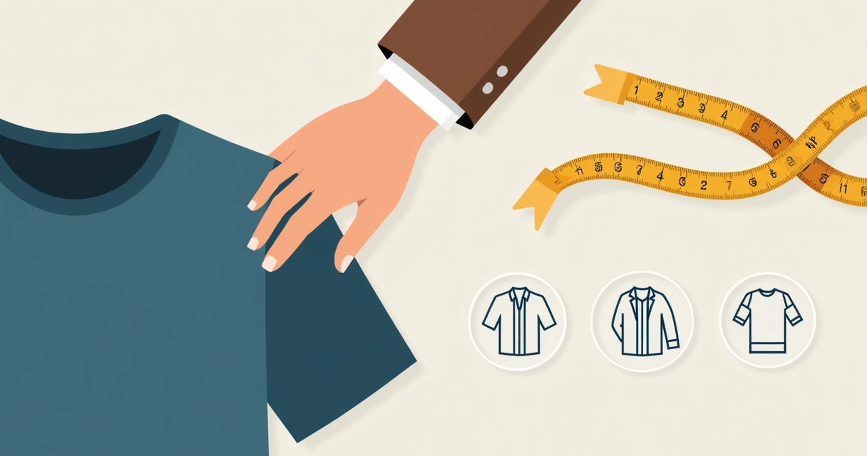 Close em costura impecável de camiseta masculina sendo examinada por uma mão