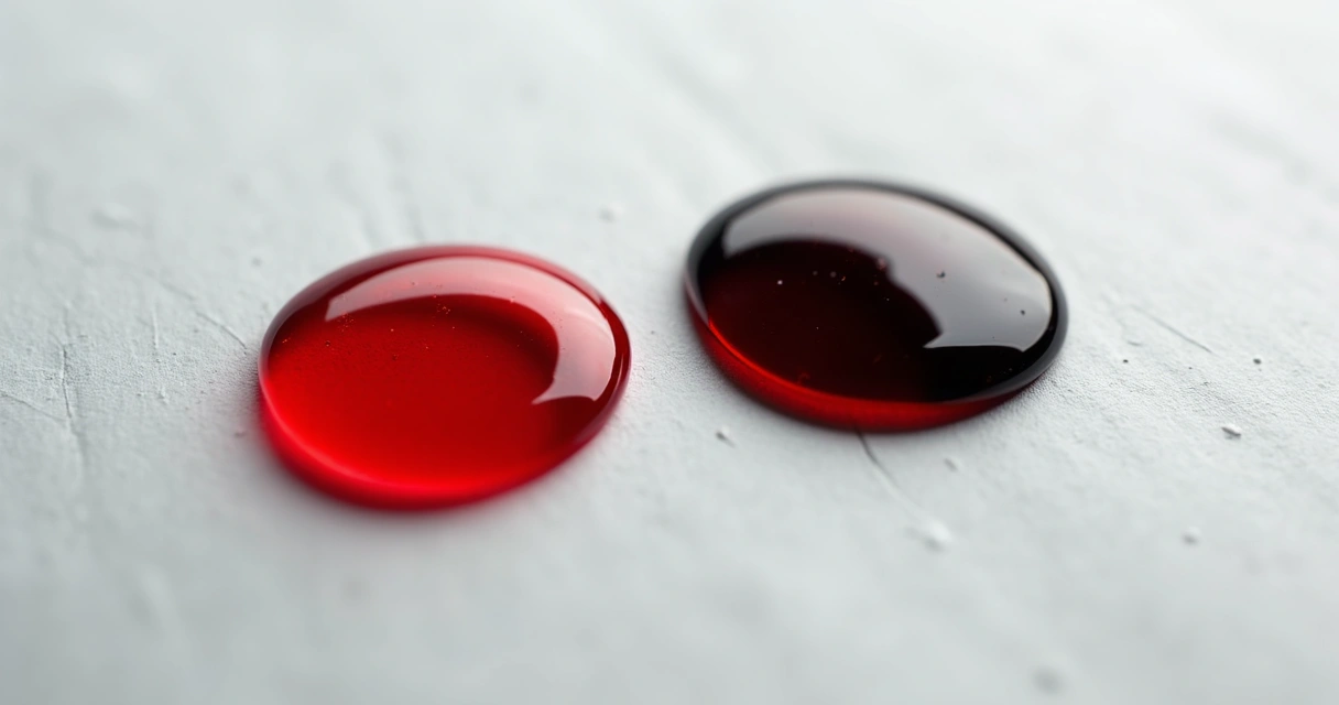 Detalle de aceite de transmisión limpio y oscuro 