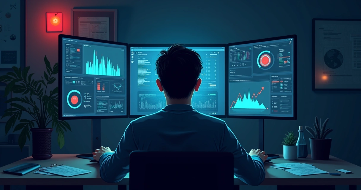 Sinal de fraude apontado em tela de computador 