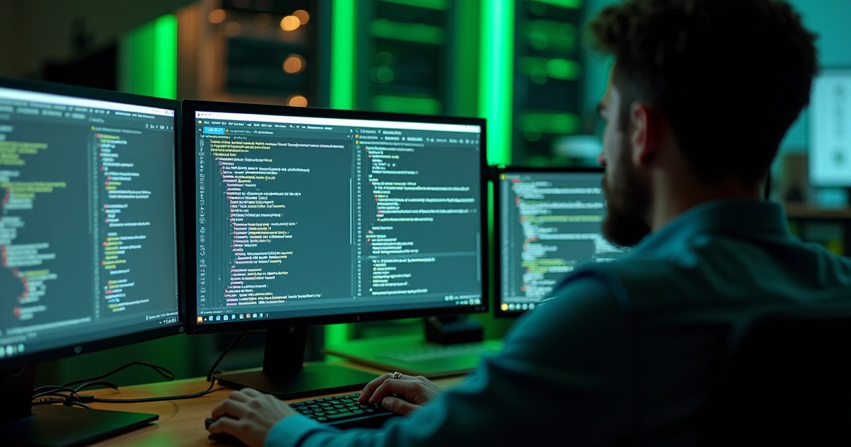 Pessoa desenvolvedora configurando servidores para hospedar Evolution API 
