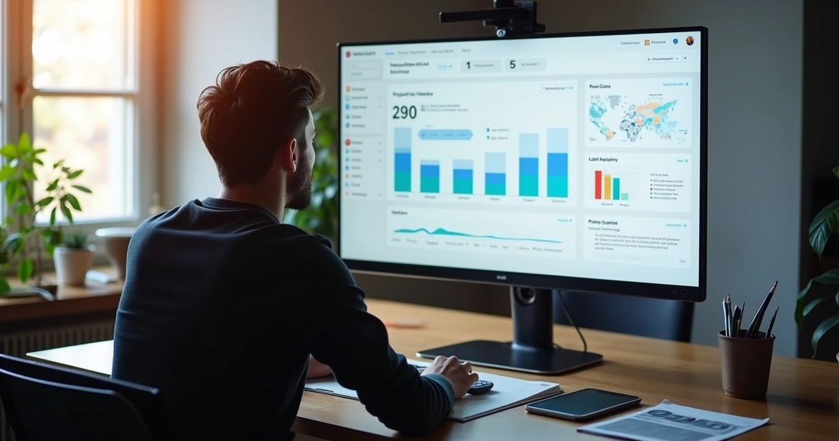 Developer tracks project budget on dashboard