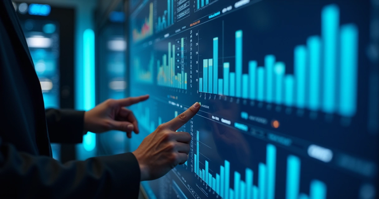 DevOps dashboard with cloud icons 