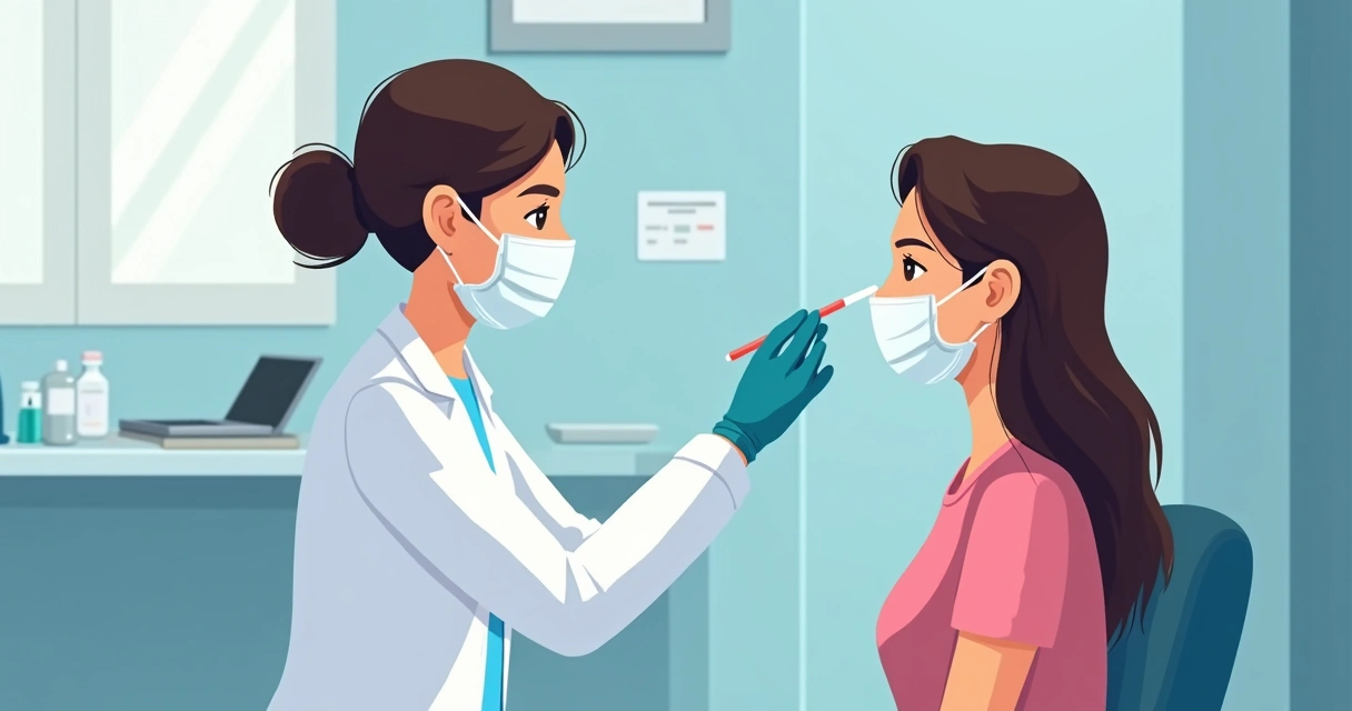 Aspectos atuais da infecção viral: diagnóstico e tratamento das hepatites e da covid-19 2 Coleta de amostra com swab nasal para diagnóstico de covid-19