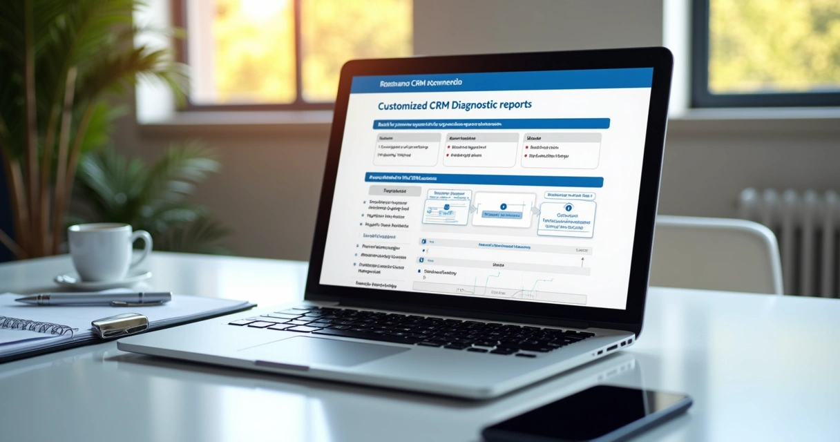 Digital report of CRM diagnosis for B2B company