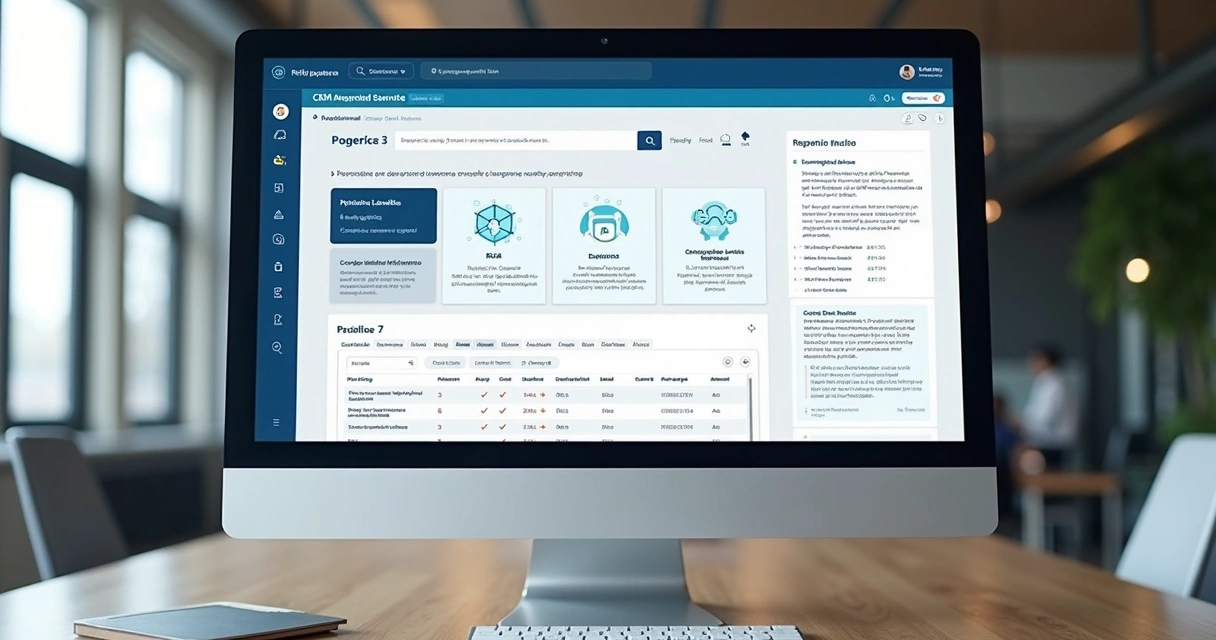 Screen showing CRM diagnosis and tool options