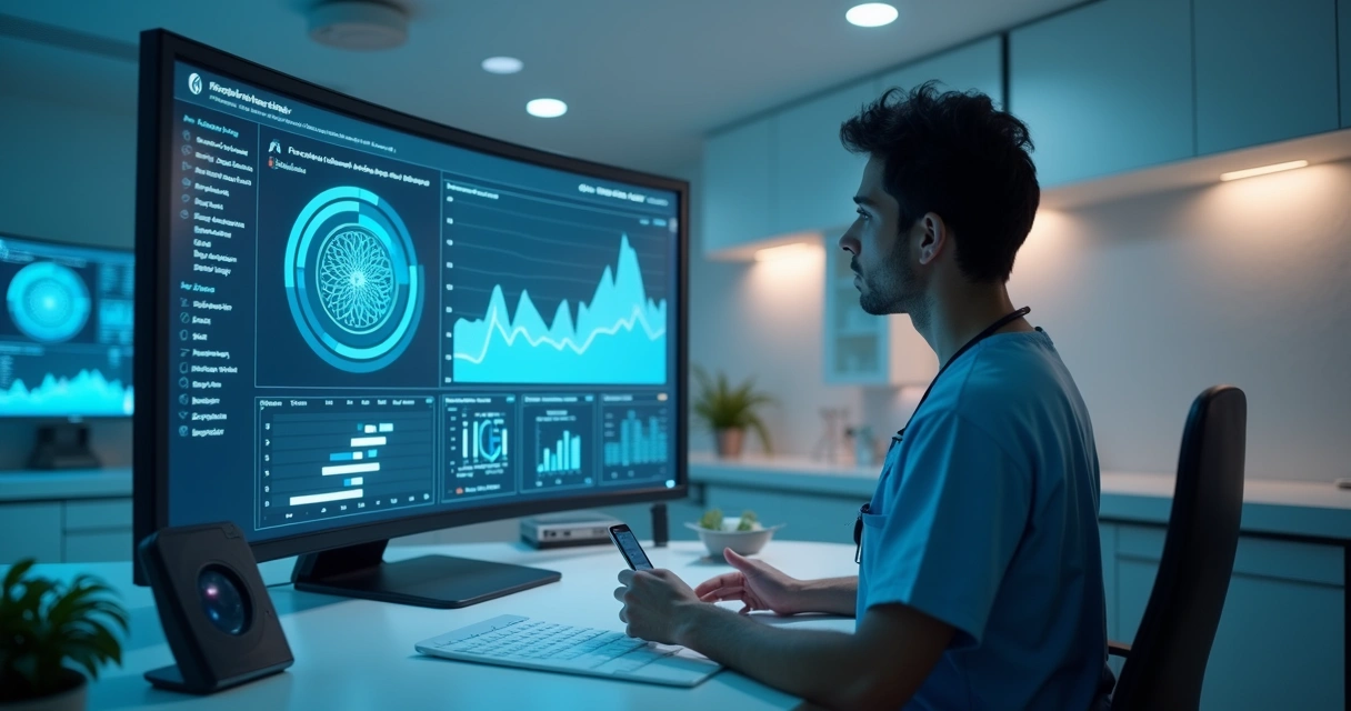 Tela de IA mostrando diagnóstico personalizado 